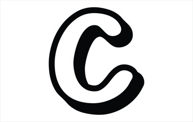 Fototapeta premium Elegant Letter C logo Vector Template Initial Letter C Logo Design. Creative And Modern C logo 