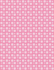 Seamless light pink winter pattern with white snowflakes, cute Christmas background for wrapping paper, fabric, nursery decor, gift packaging and holiday design.
