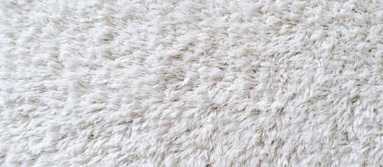 Flat white plush surface with dense soft texture, no objects, conveying coziness for textile product backgrounds.