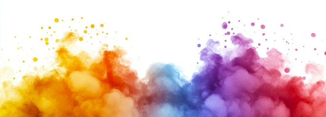 Colorful abstract background showcasing vibrant paint strokes and imaginative patterns