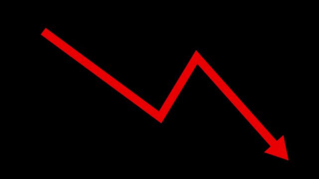 Business graph. loss graph direction. damage business graph. down business graph icon.