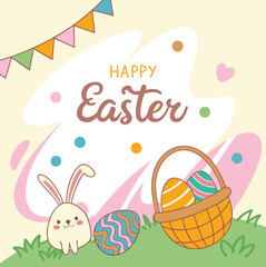  Bright vector easter background