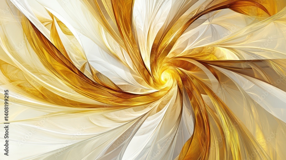 Aufkleber computer generated abstract background, kaleidoscope of vibrant colors and dynamic shapes for creati