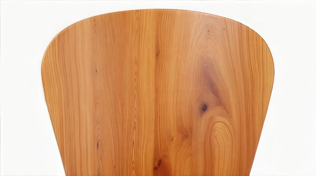 Modern designer wooden chairs on light background