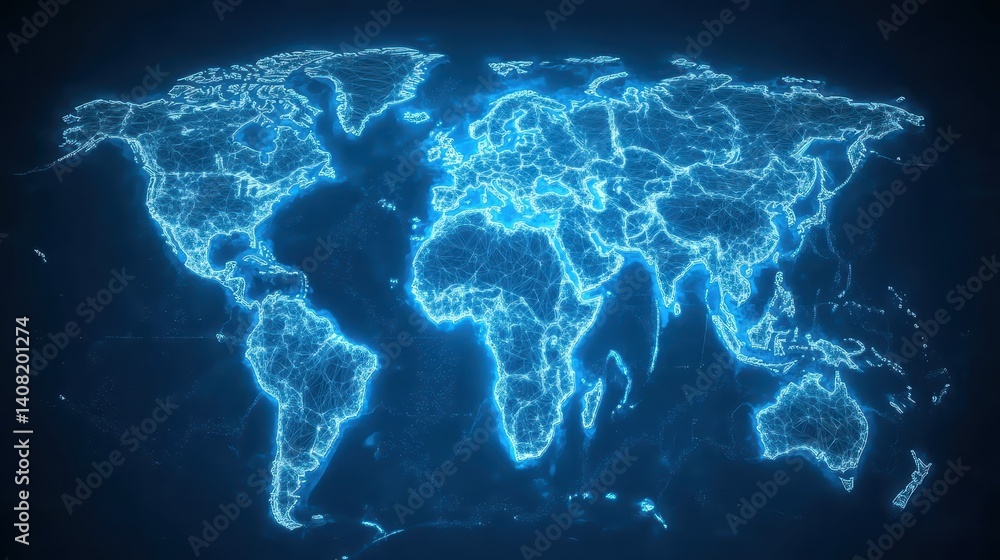 Aufkleber world map wallpaper design, global view for backgrounds with unique patterns and textures
