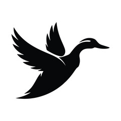 Obraz premium Duck Silhouette Vector silhouette