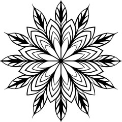 Minimal Red-Winged Blackbird Vector Illustration on White Background