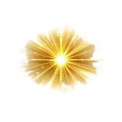Fototapeta premium Golden Light Burst - Abstract Sparkle Background