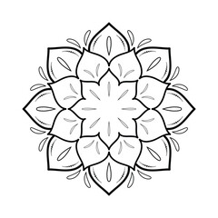 Fototapeta premium Ornamental luxury mandala pattern design