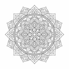 Ornamental luxury mandala pattern	 design