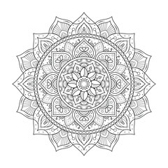 Ornamental luxury mandala pattern	 design