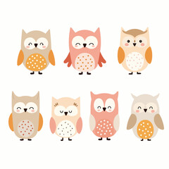 set of owls