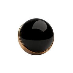 Abstract Black and Gold Sphere Luxury Design Element