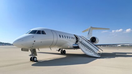 Obraz premium Private Jet on the Tarmac