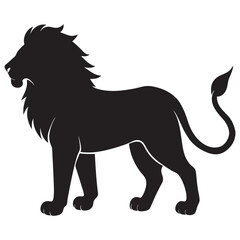 Obraz premium Lion silhouette image 