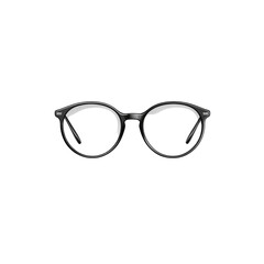 Classic Round Black Eyeglasses Frame