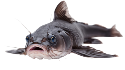 Catfish for Freshwater Fish and Nature Art - Isolated on White Background