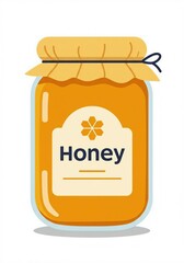 jar of honey illustration 