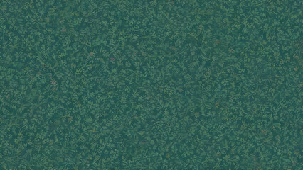 Seamless liberty floral pattern creating a dense green background
