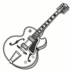 electric guitar vector illustration
