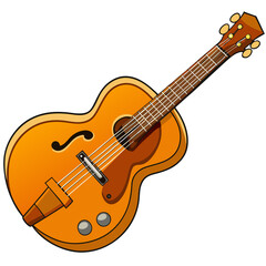Fototapeta premium acoustic guitar vector illustration
