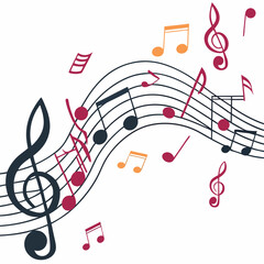 music notes background