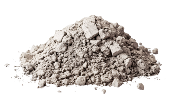 Cement Texture for Industrial and Design Projects - Isolated on White Background