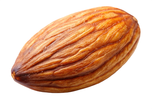 Roasted Delicious Almond  isolated on white background png