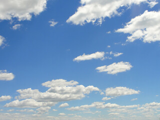 Bright Blue Sky with Scattered Clouds 2