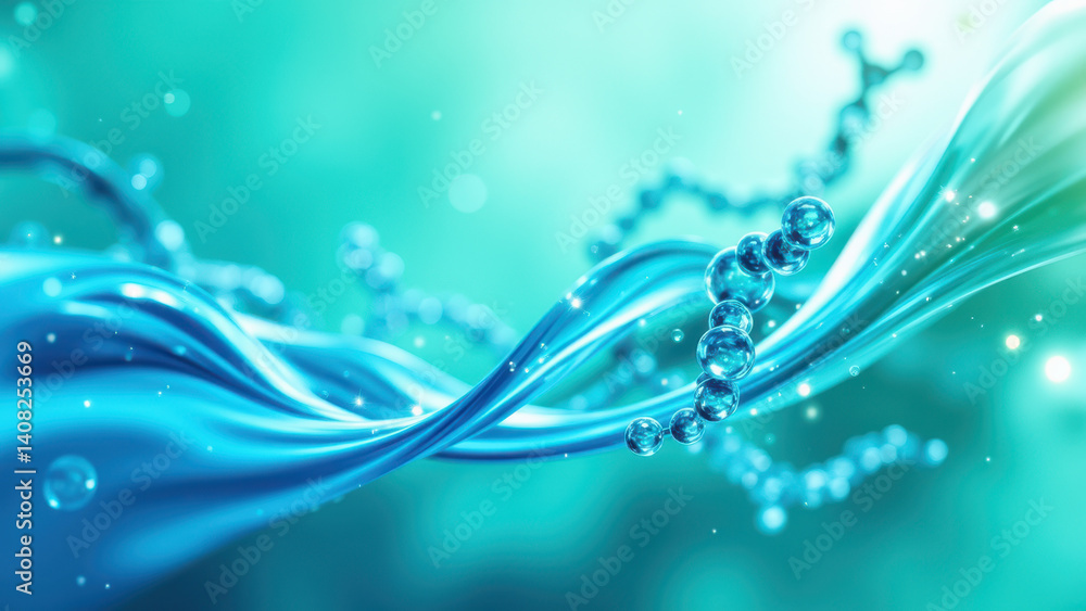 Poster a dynamic graphic representation of glucose regulation with glp1 highlighted.