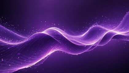 Obraz premium Purple wave with a lot of sparkles