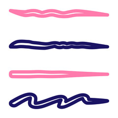 Pen Stroke Vector Line two Colors Icon Design