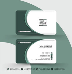 Professional and stylish business card template design