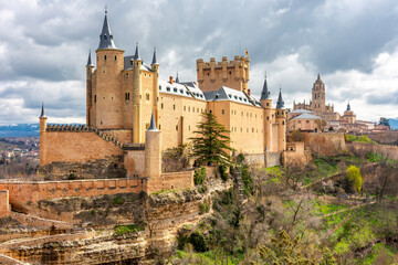 Fototapeta premium Alcazar of Segovia in Spain