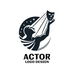 Actor Vector Logo Design