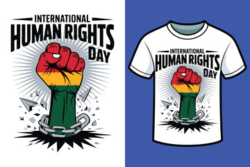 A powerful and vibrant illustration celebrating Juneteenth of International Human Rights Day 