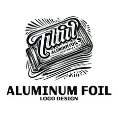 Obraz premium Aluminum Foil Vector Logo Design