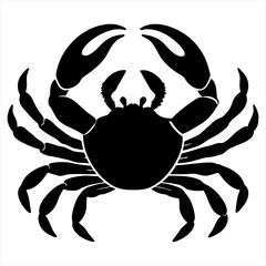 Vector art illustration of a sea crab