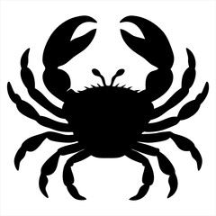 Vector art illustration of a sea crab