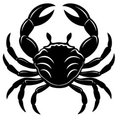 Vector art illustration of a sea crab