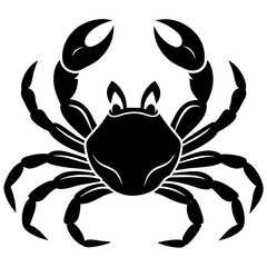 Vector art illustration of a sea crab