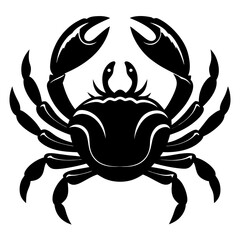 Vector art illustration of a sea crab