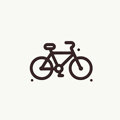 Fototapeta premium Bicycle illustration against a light background 