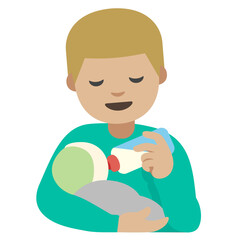 Person Feeding Baby (medium Skin Tones and Genders)