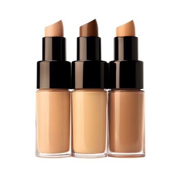 Three foundation shades in stick form makeup beauty cosmetics product