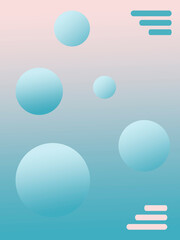 Soothing composition with floating circles.
