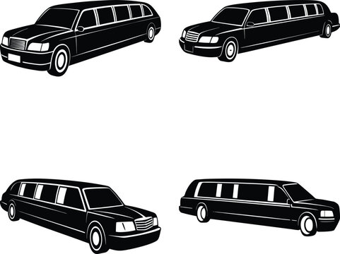 Limo Silhouette vector illustration