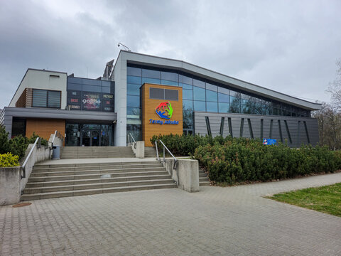 Olawa, Poland - April 6, 2025: Jakub's Thermal Baths.