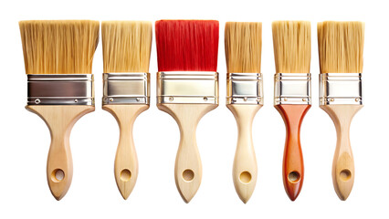  Paint brush set isolated on white background PNG