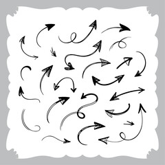 Artistic Doodle Arrows for Infographics